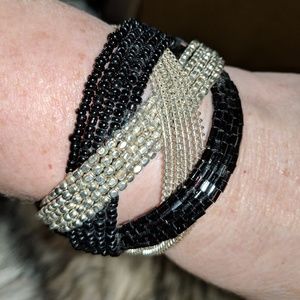 Black and silver bracelet - Sale!